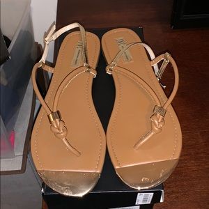 ***Last Chance*** Brown and Gold Sandals